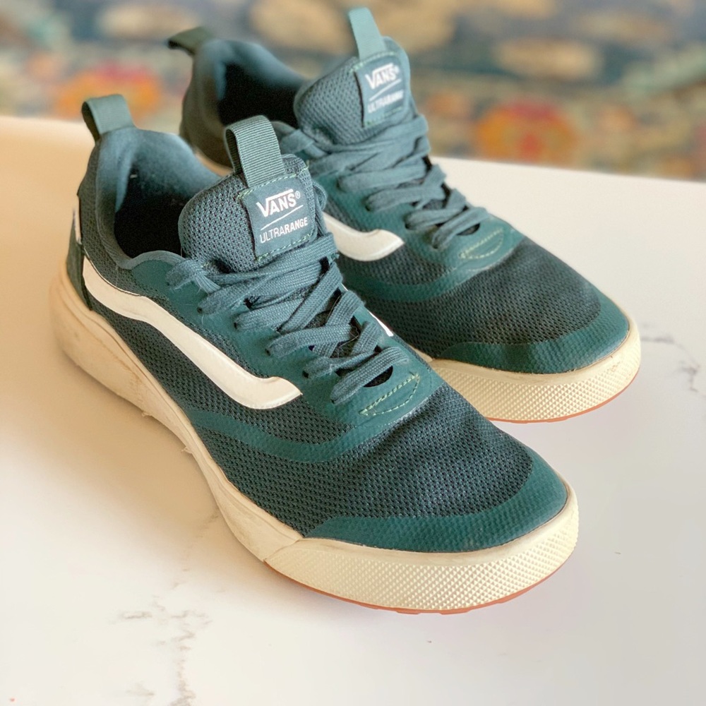 Vans shoes-dark green vans-athletic shoes
